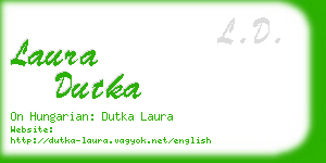laura dutka business card